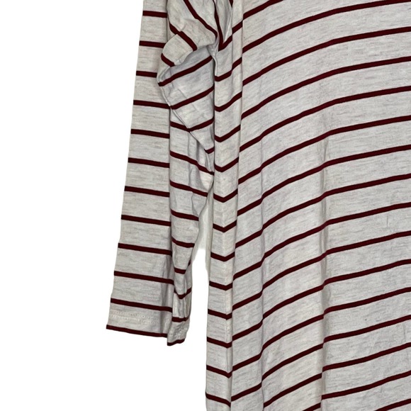 Matilda Jane T-Shirt Size XS White With Red Stripes 3/4 Sleeve Top Stretch Blend - Picture 3 of 5